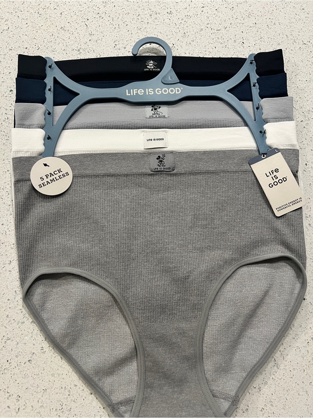 Life is Good Mickey Disney 5 pack seamless underwear in Large